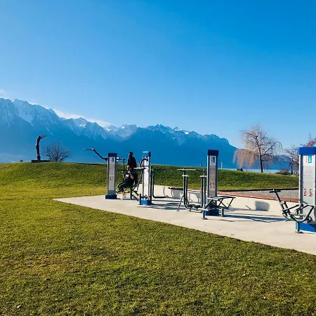 Spacious Amazing View 35 Apartament Montreux